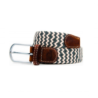 Ceinture tressée elastique homme marinière