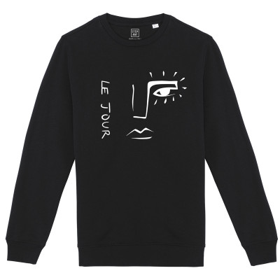 Sweat Homme Le Jour & La Nuit Noir